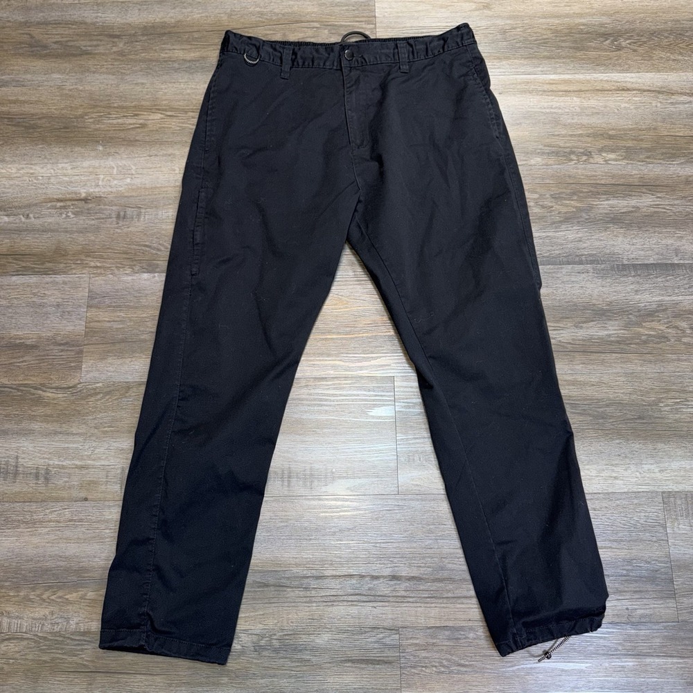 Michael Brandon Essentials Black Casual Pants Mens W36 x L28 Adjustable Cinches